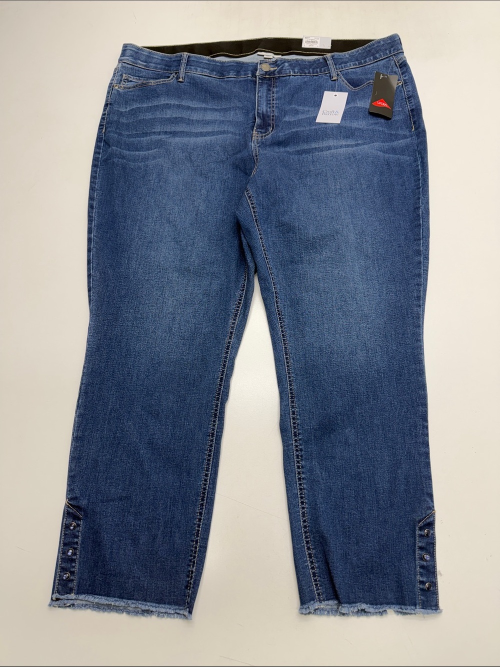 CROFT & BARROW Women’s 24W STRAIGHT ANKLE Blue Jeans